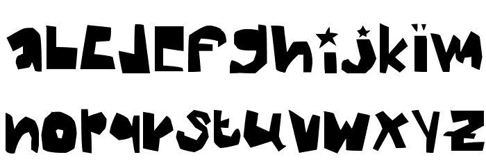 thick Schriftart Kleinbuchstaben