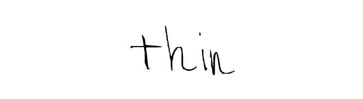 thin  नि: शुल्क फ़ॉन्ट्स डाउनलोड