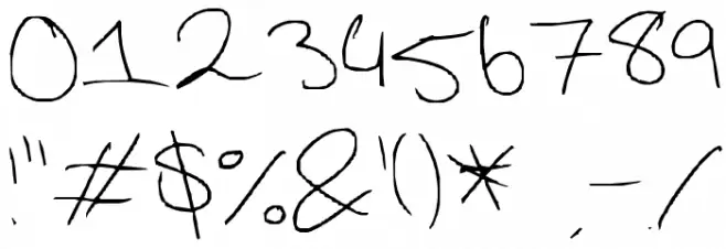 thin Font OTHER CHARS