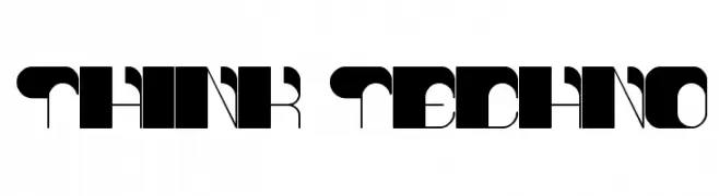 think techno  Frei Schriftart Herunterladen