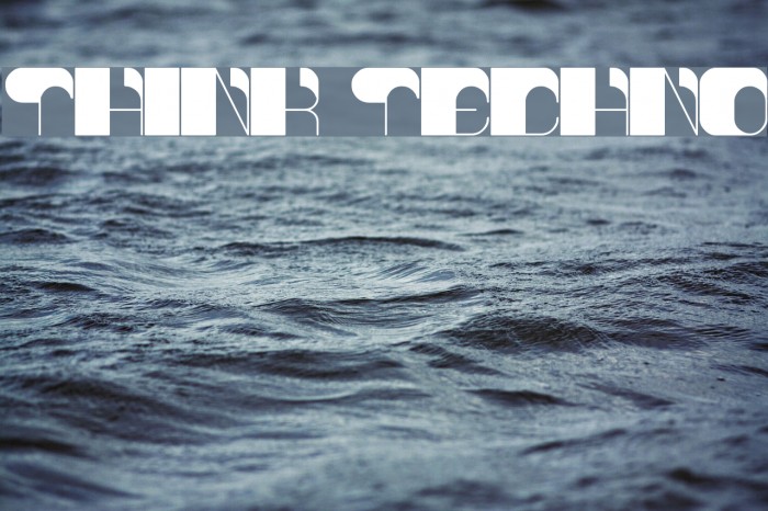 think techno Font examples