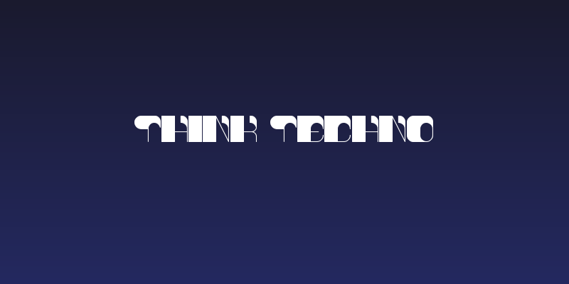think techno Social Header