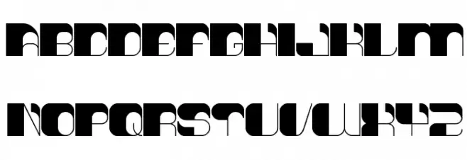 think techno 字体 小写