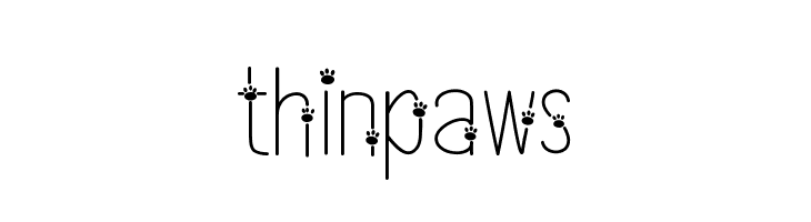 thinpaws Font