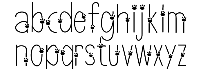 thinpaws Font LOWERCASE