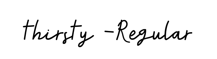 thirsty-Regular  नि: शुल्क फ़ॉन्ट्स डाउनलोड
