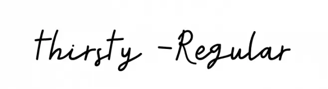 thirsty-Regular  Fuentes Gratis Descargar