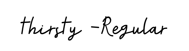 thirsty-Regular  Fuentes Gratis Descargar