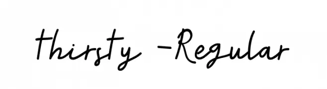 thirsty-Regular  Fuentes Gratis Descargar