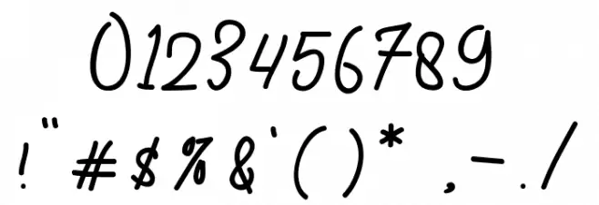 thirsty-Regular Font OTHER CHARS