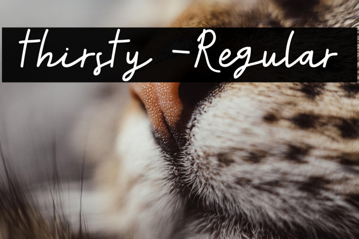 thirsty-Regular Example 1