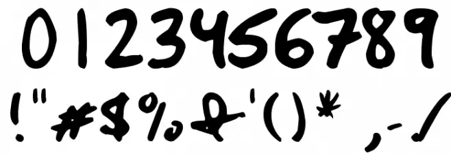 this font is not a typeface Fuentes OTROS CHARS