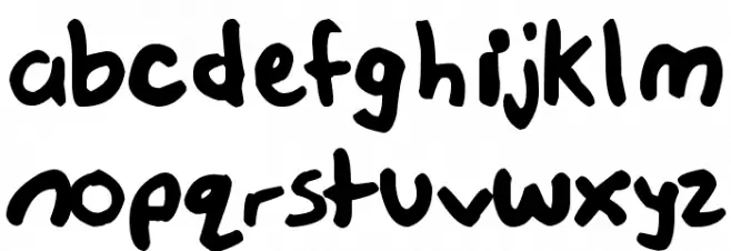 this font is not a typeface Schriftart Kleinbuchstaben