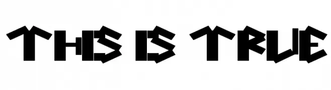 this is true  Frei Schriftart Herunterladen