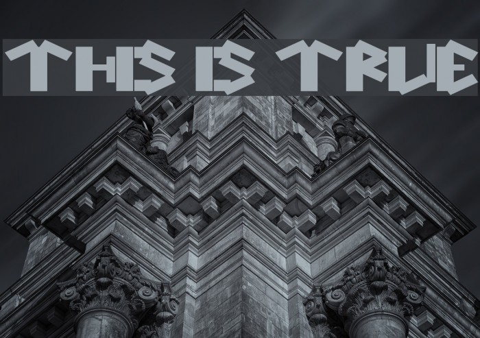 this is true Font examples
