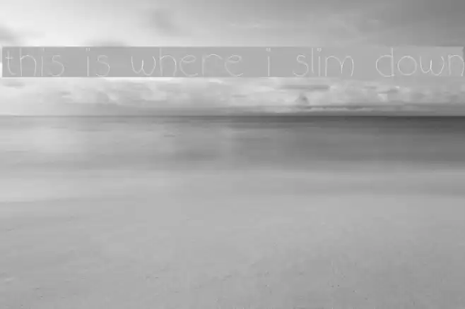 this is where i slim down Font examples