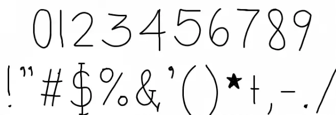 this way UP Font OTHER CHARS