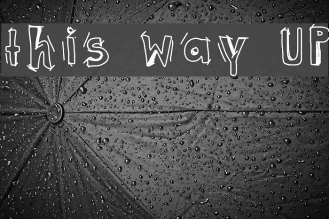 this way UP Font examples