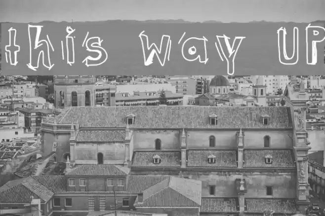 this way UP Font examples