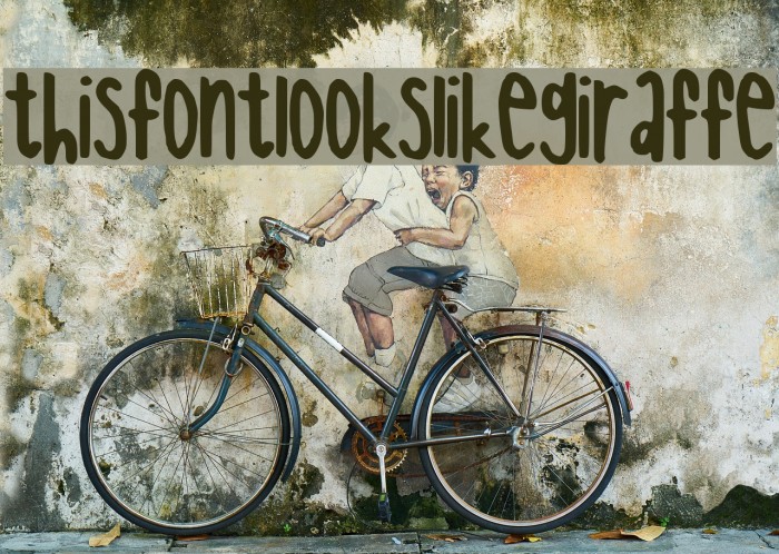 thisfontlookslikegiraffe Font examples