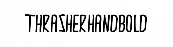 thrasherhandBold  Frei Schriftart Herunterladen