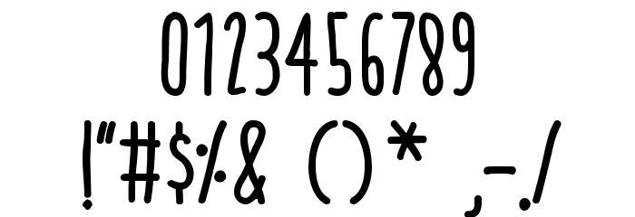thrasherhandBold Font OTHER CHARS