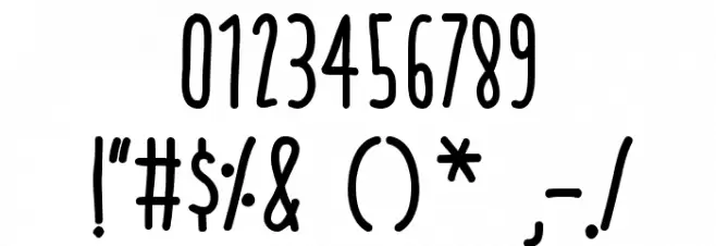 thrasherhandBold Font OTHER CHARS