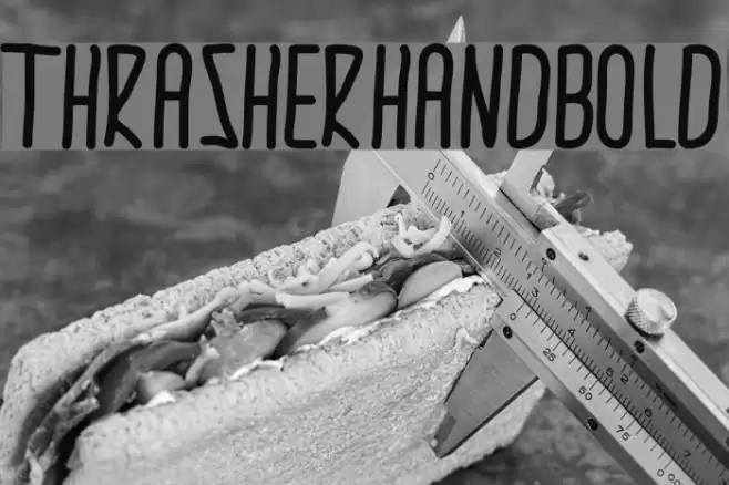 thrasherhandBold Font examples