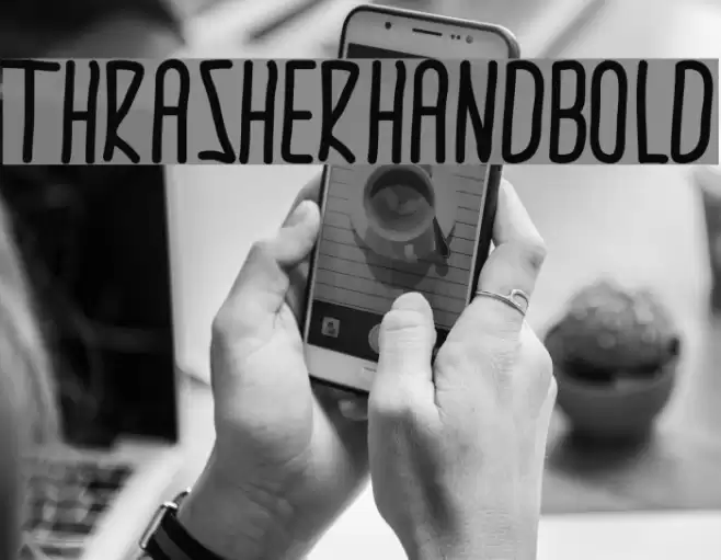 thrasherhandBold Font examples