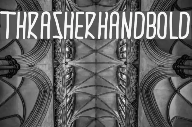 thrasherhandBold Font examples