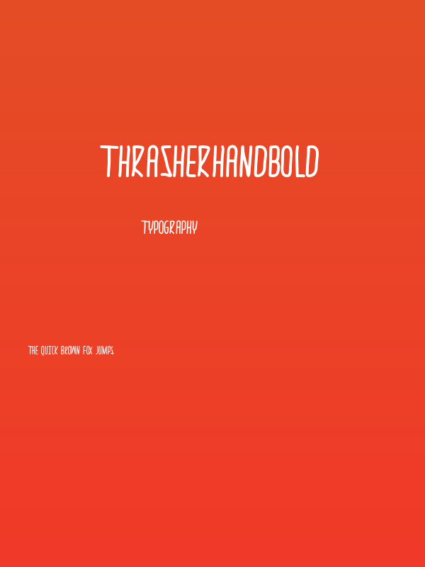 thrasherhandBold Poster