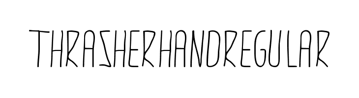 thrasherhandRegular  Frei Schriftart Herunterladen