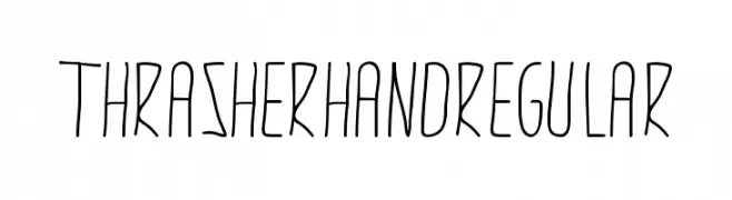 thrasherhandRegular  Descarca Fonturi Gratis