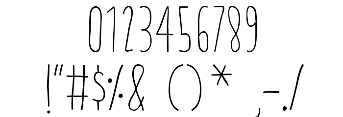 thrasherhandRegular Font OTHER CHARS