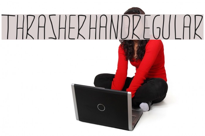 thrasherhandRegular Font examples