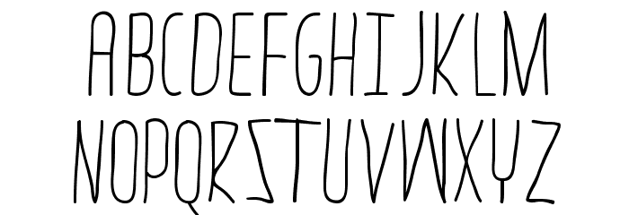 thrasherhandRegular Font LOWERCASE