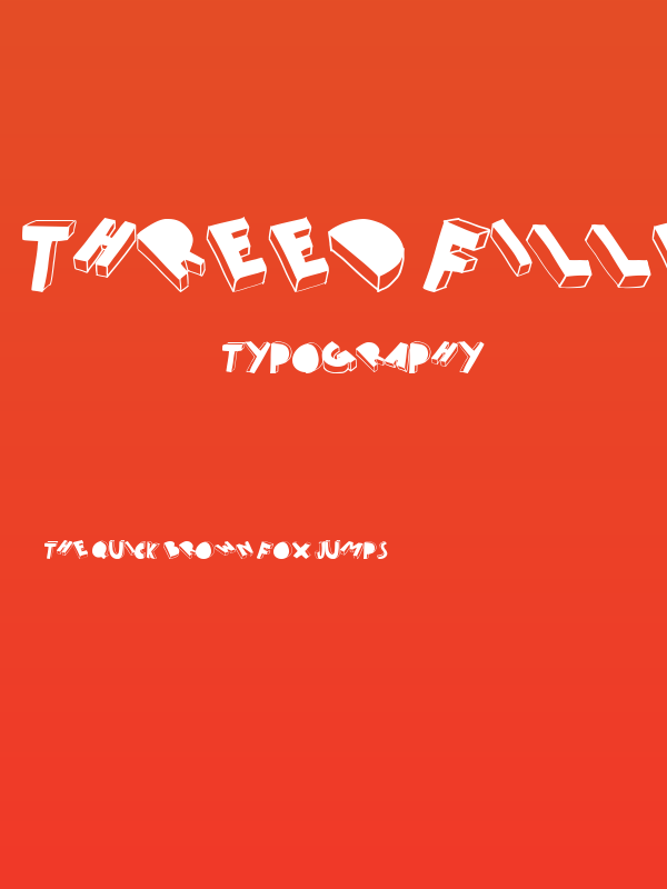 threed filled Poster