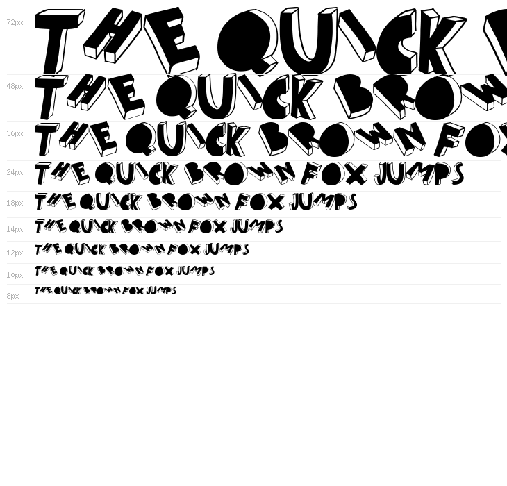 threed filled Waterfall