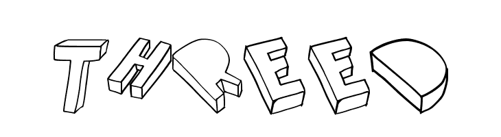 threed Font