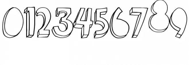 threed Font OTHER CHARS