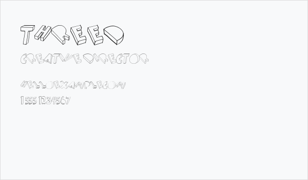 threed Business Card