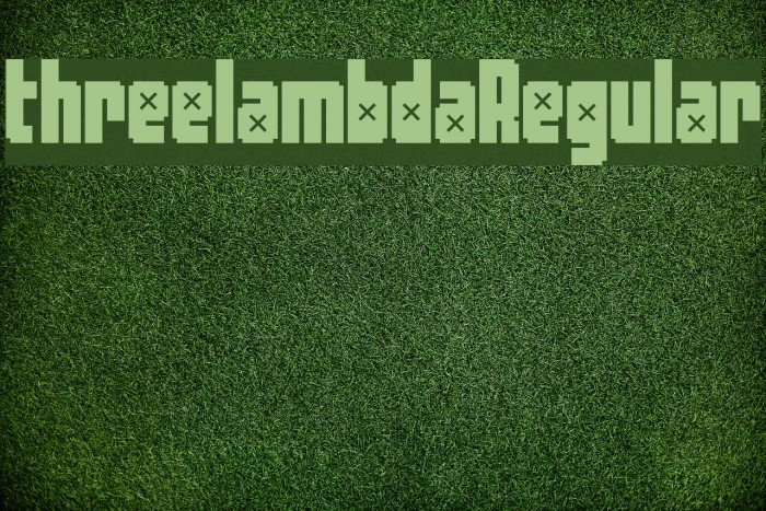 threelambdaRegular Font examples