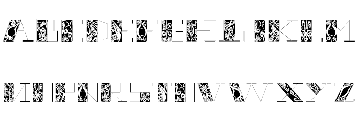 thrigt Font LOWERCASE