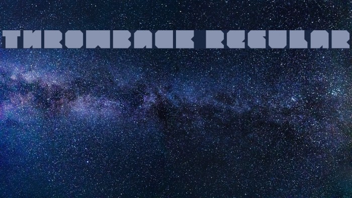throwback Regular Font examples