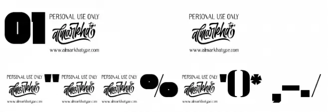 thugolatz Font OTHER CHARS