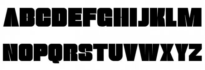thugolatz Schriftart Groß