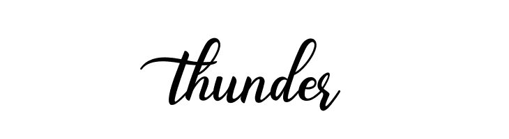 thunder  नि: शुल्क फ़ॉन्ट्स डाउनलोड