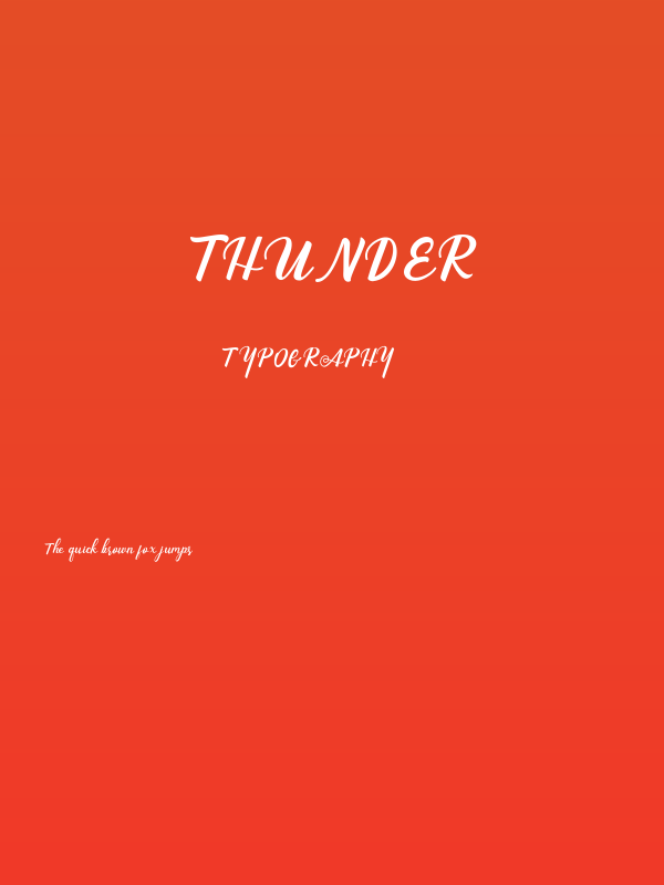 thunder Poster