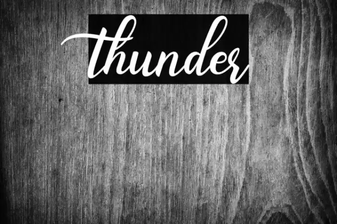 thunder Font examples