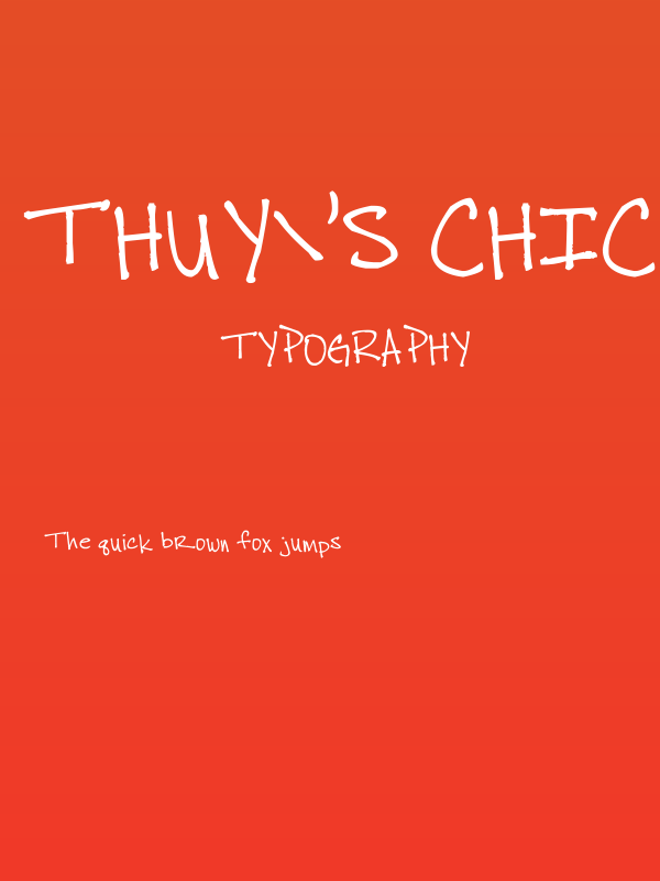 thuy's chicken scratch Poster